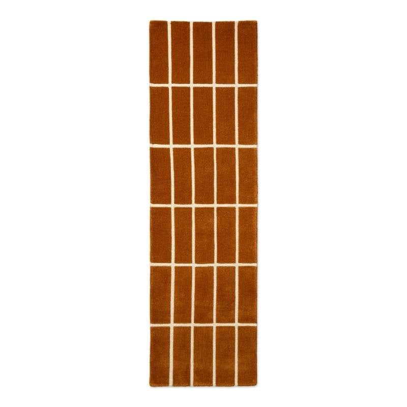 Tiiliskivi Rug Runner in brown