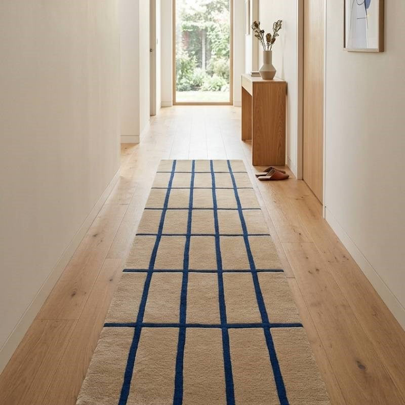 Tiiliskivi Rug Runner in bright blue