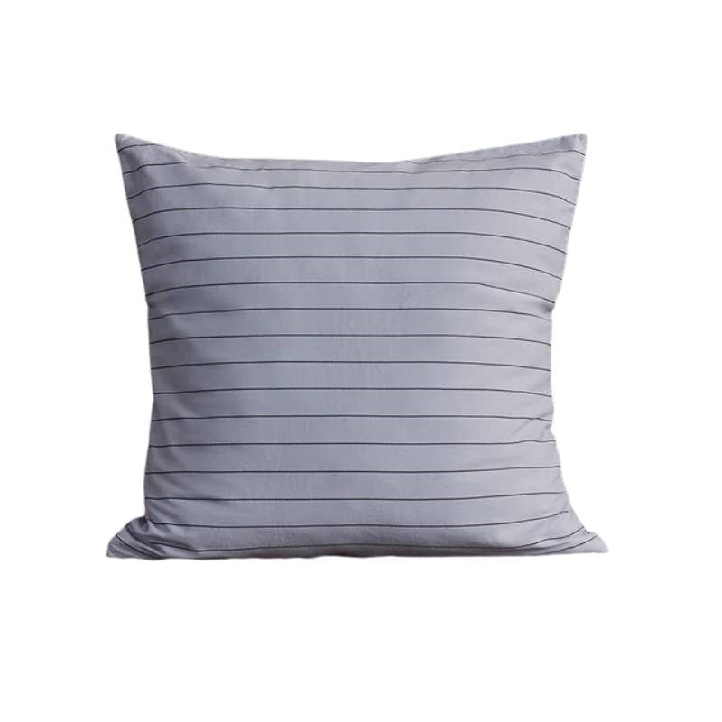 Striped European Pillowcase 60x60cm in mist