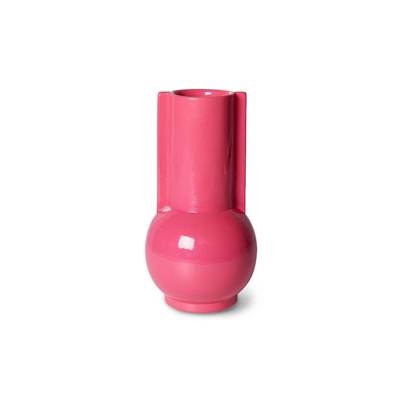 Ceramic Vase in hot pink