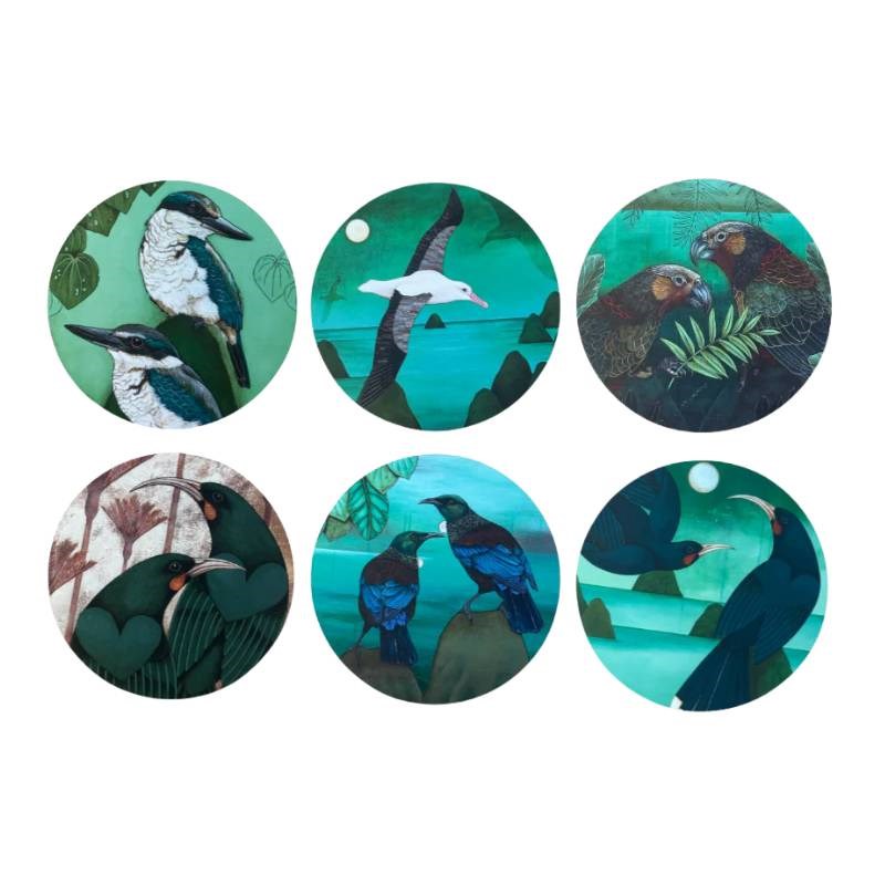 Kathryn Furniss Art Coasters, set of 6