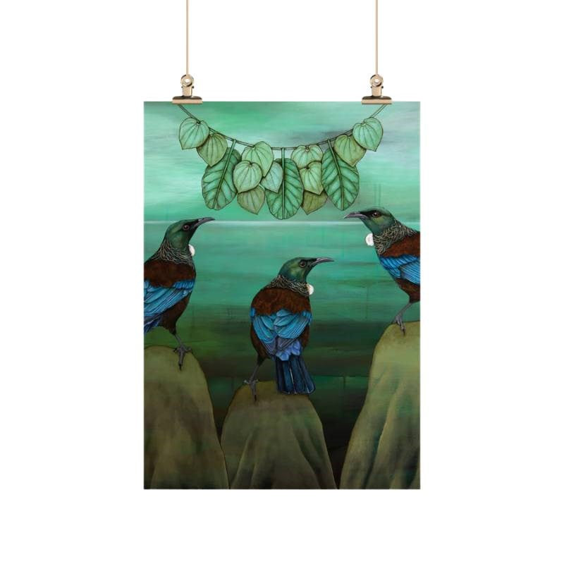 Kathryn Furniss Microfibre Tea Towel, Tui and the Kawakawa Necklace