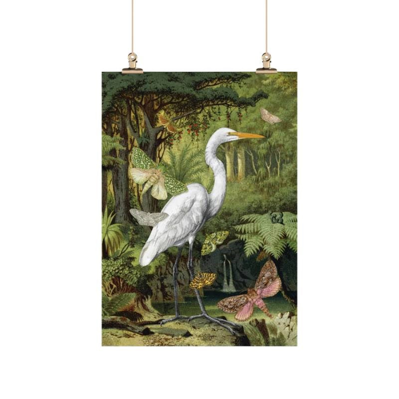 Tanya Wolfkamp Mirofibre Teatowel, Heron