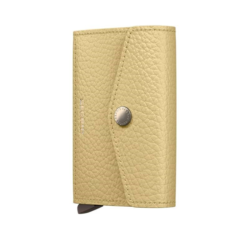 Secrid Envelope Wallet, pebble, in butter yellow