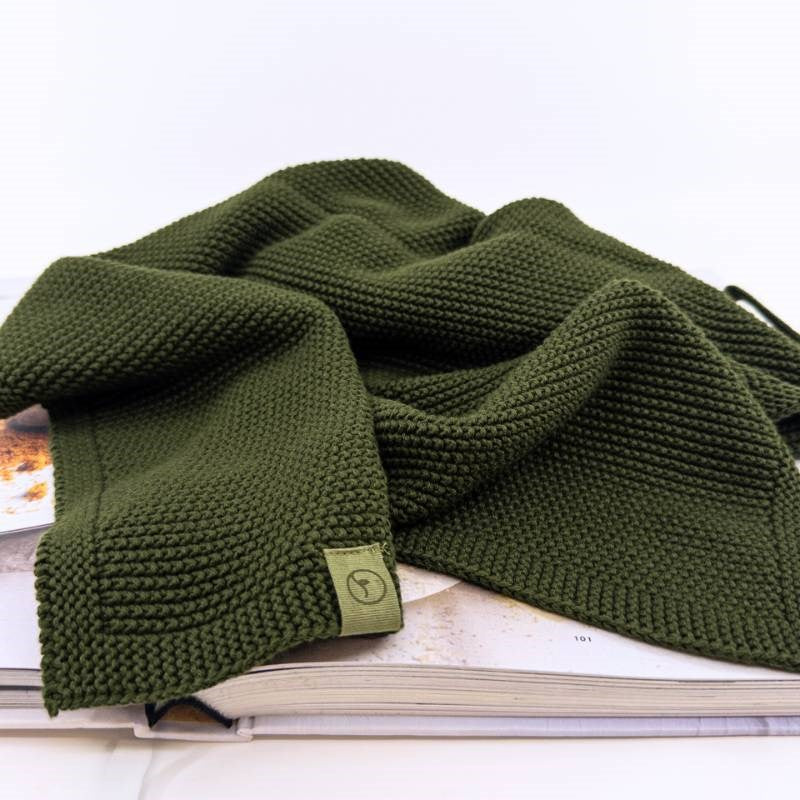 Organic Knitted Handy Towel in forest
