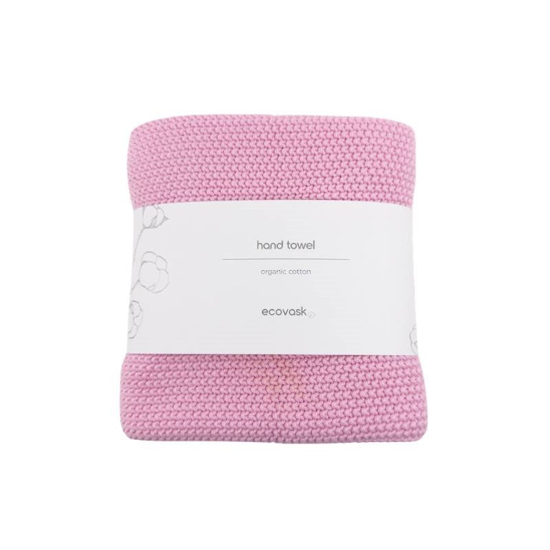 Organic Knitted Handy Towel in sherbet