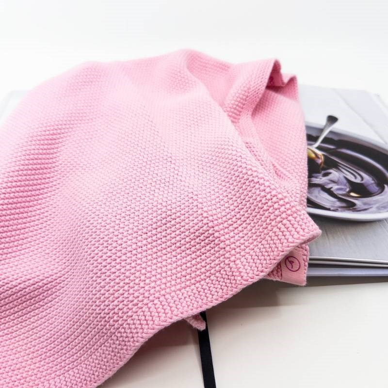Organic Knitted Handy Towel in sherbet