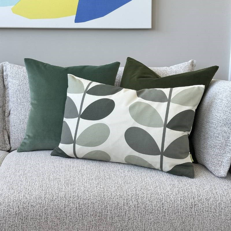 Multi Stem Cushion Cover 60x40cm in warm grey