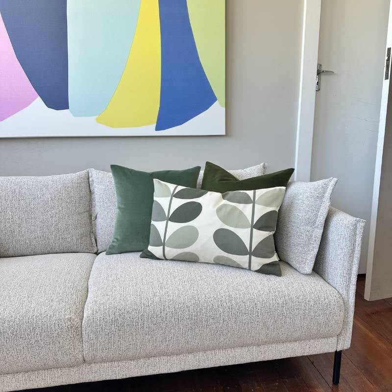 Multi Stem Cushion Cover 60x40cm in warm grey