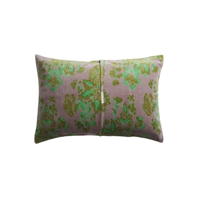 Hazel Velvet Pillowcase in mink grey