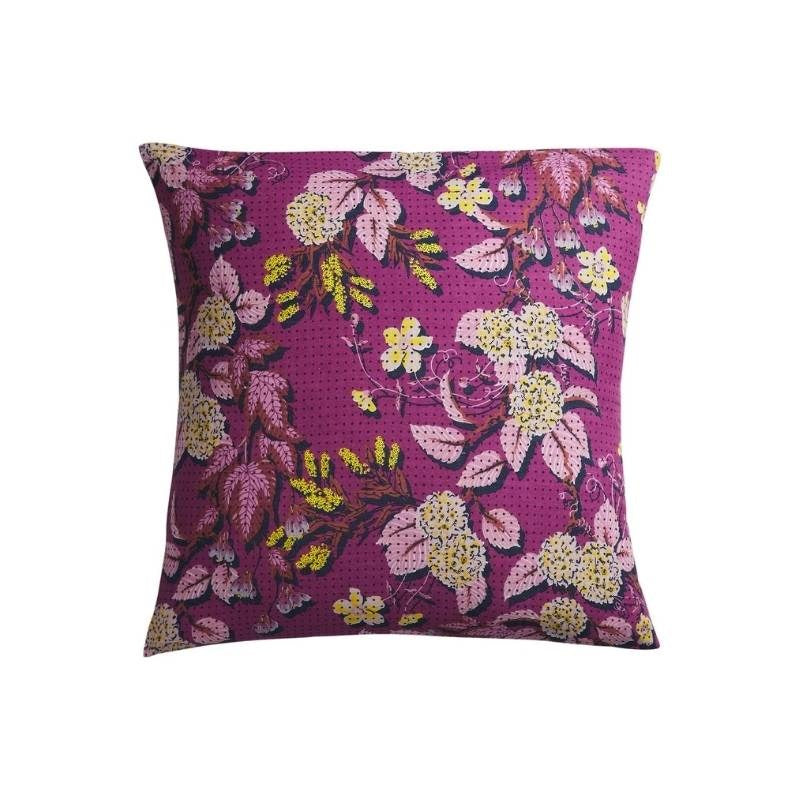 Heidi Linen European Pillowcase Pair in mulberry