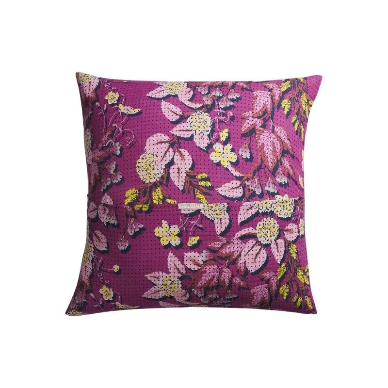 Heidi Linen European Pillowcase Pair in mulberry