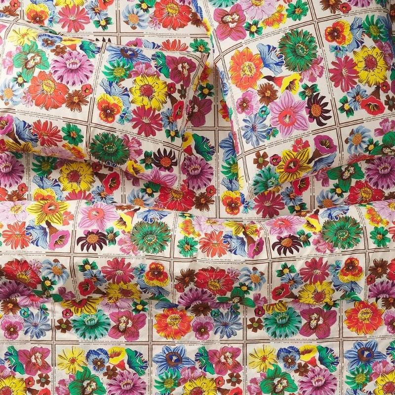 Ines Cotton European Pillowcase Pair in porcelain