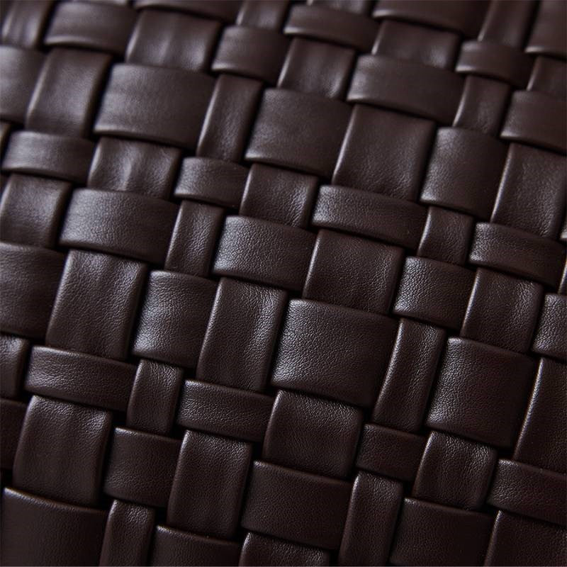 Woven Cushion 50x30cm in chocolate brown