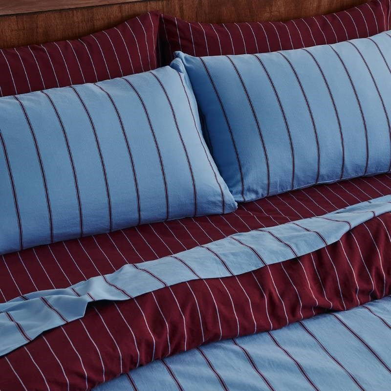 Striped Pillowcase Pair in oxford