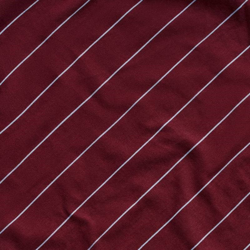 Striped Pillowcase Pair in plum