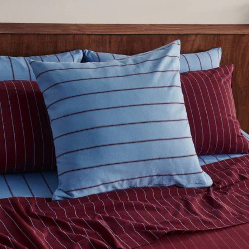 Striped European Pillowcase 60x60cm in oxford