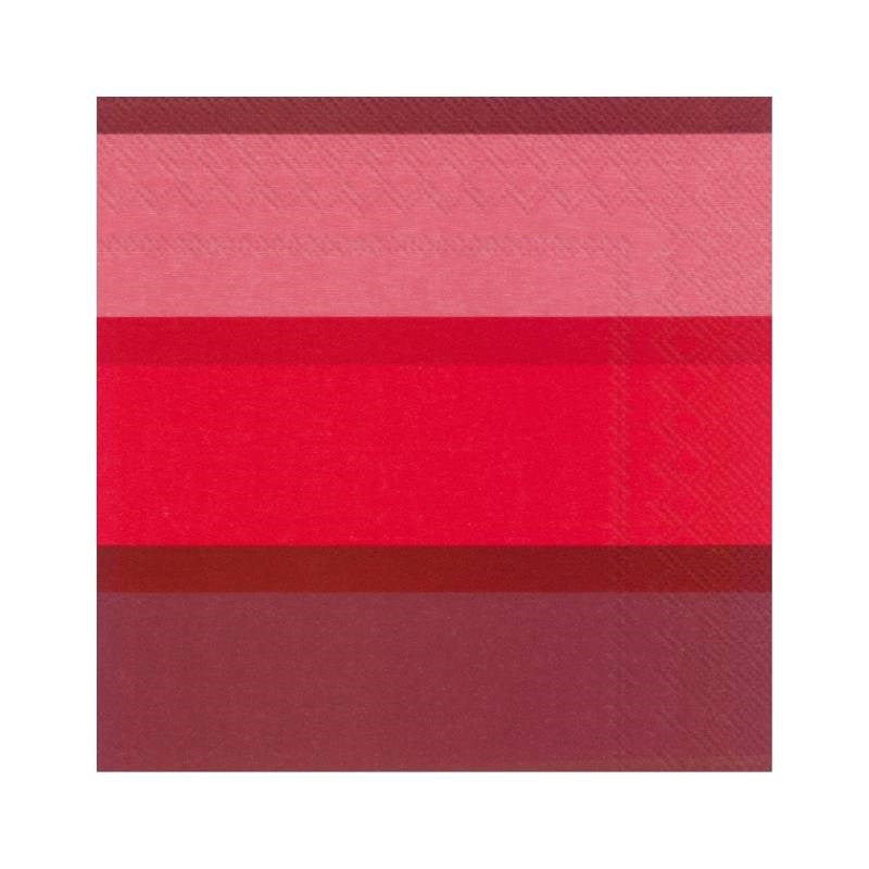 Serviettes in Hennika dark red