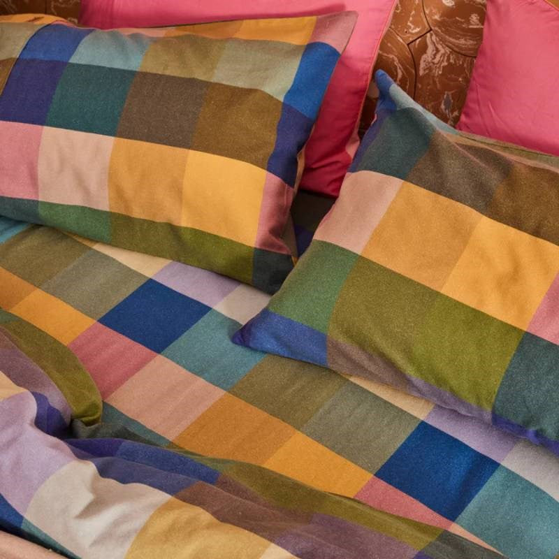 Tartan Flannelette Pillowcase in Bellevue (single)
