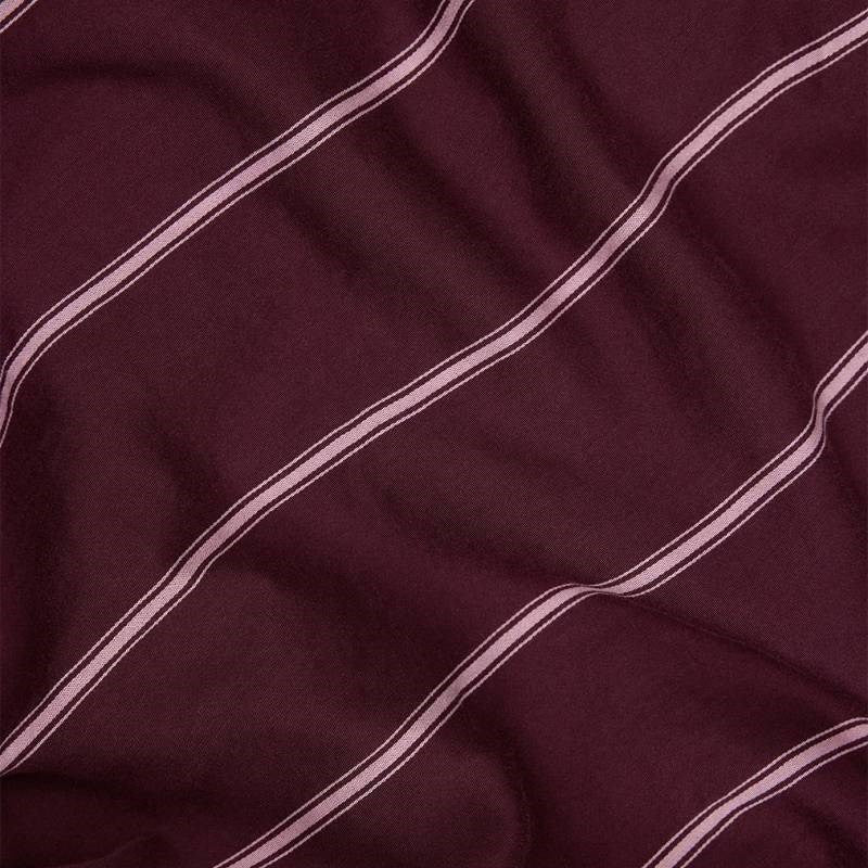 Striped Fitted Sheet in mulberry