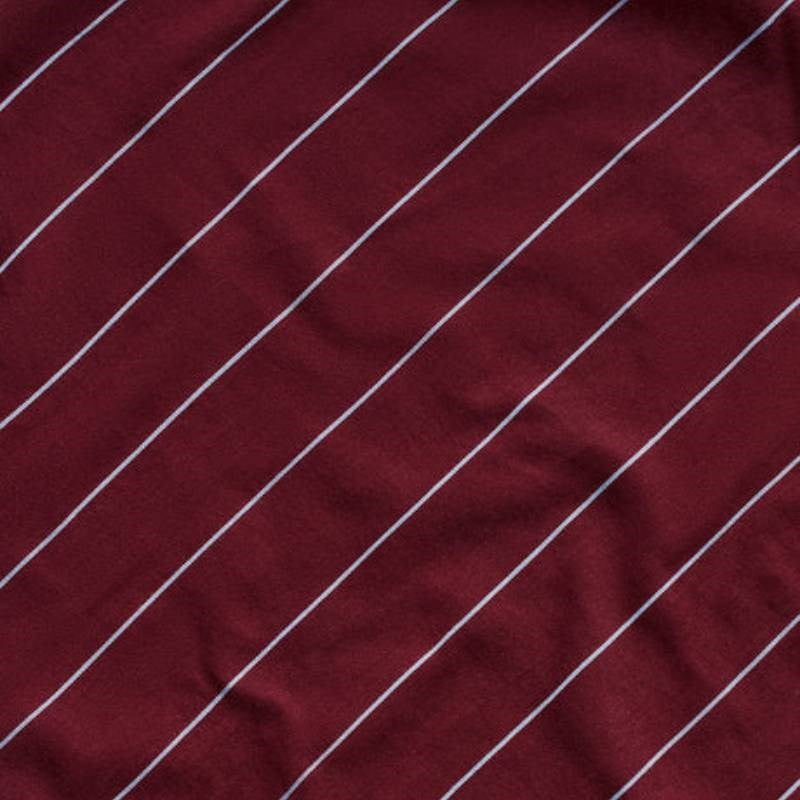 Striped Fitted Sheet in plum