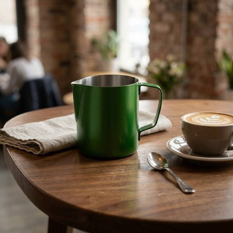 Milk Frothing Jug 350ml in green
