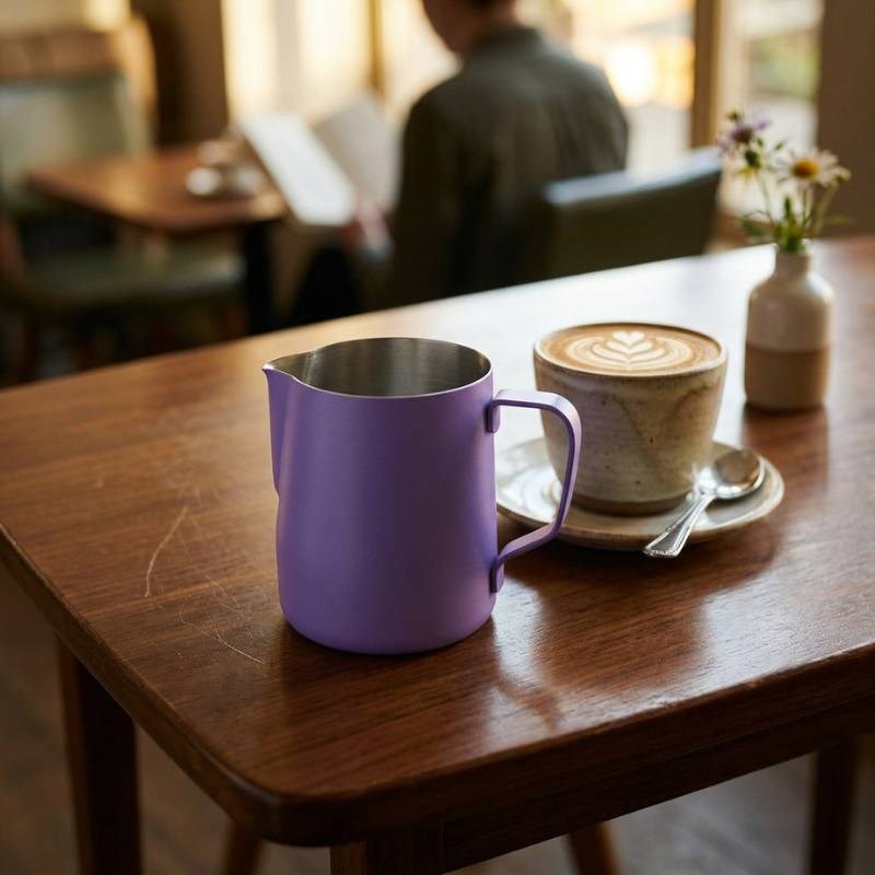 Milk Frothing Jug 350ml in purple