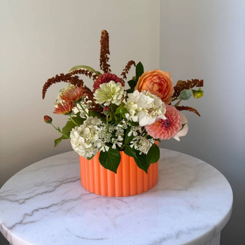 Poppy Vase in orange