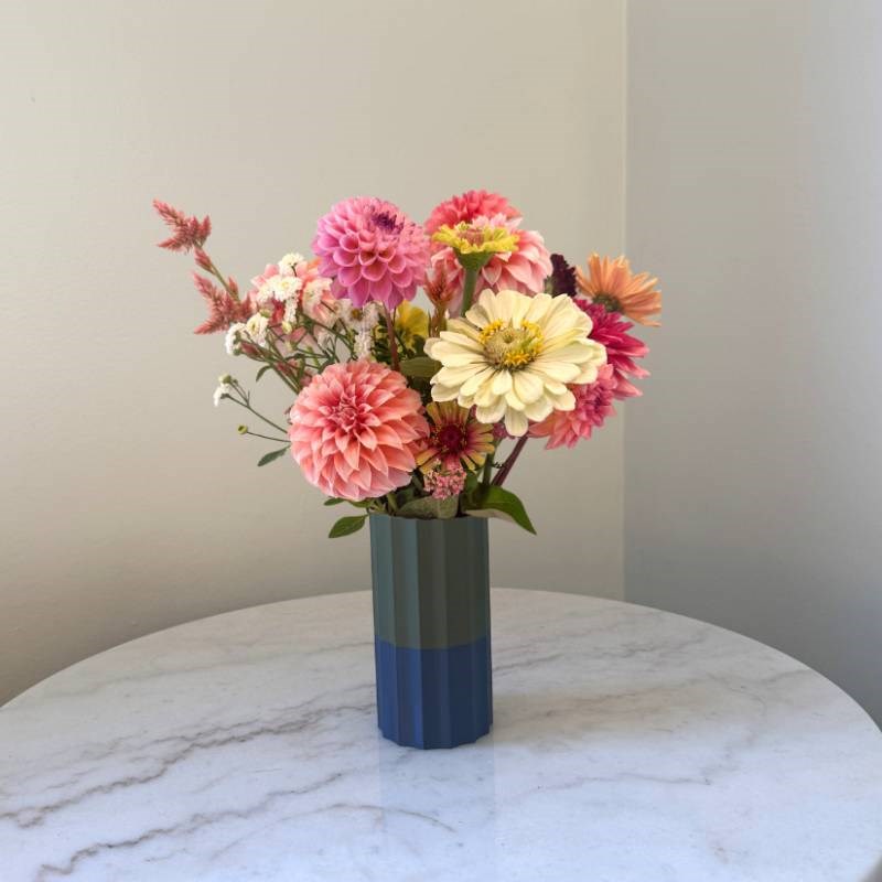 Mini Millie Vase in navy, olive