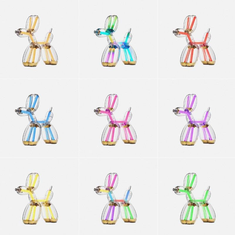Lexon x Jeff Koons Balloon Dog Lamp in gold