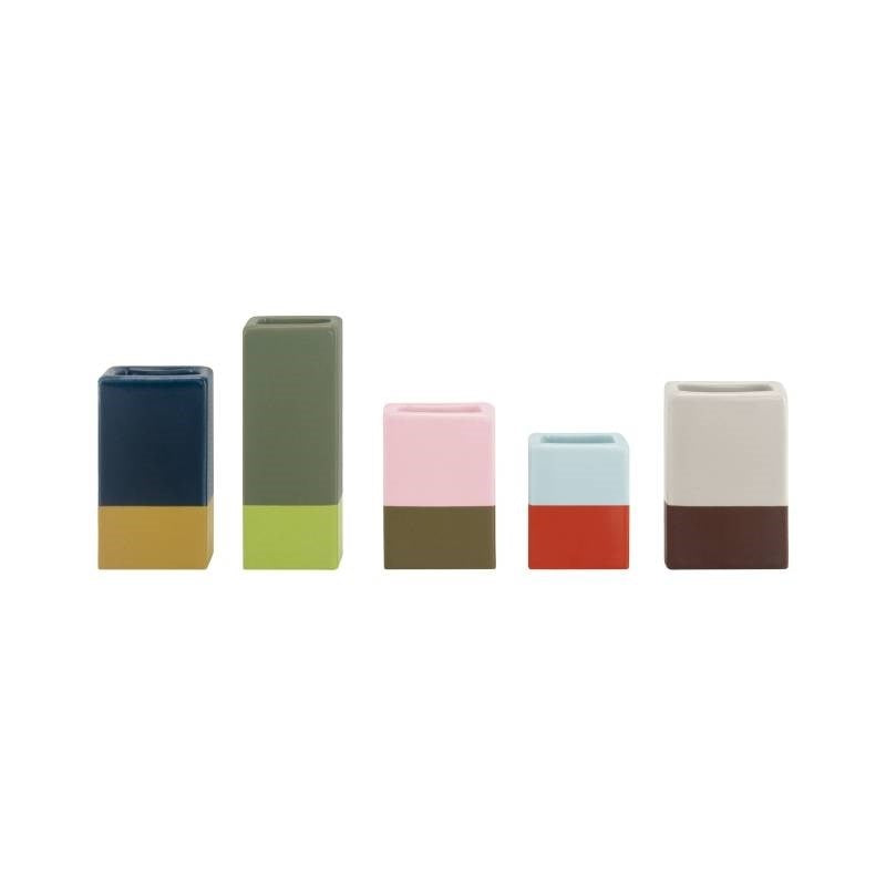 Dip Mini Vases, set of 5