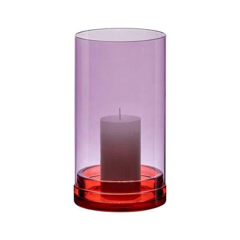 Large Glass Lantern in violet