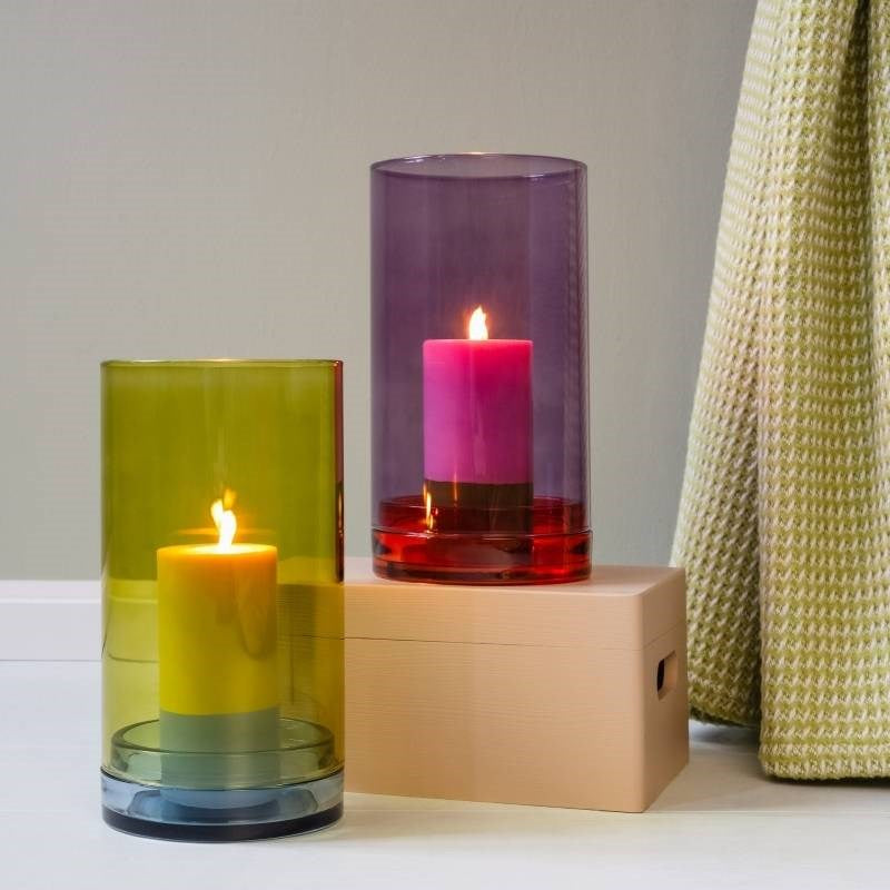 Large Glass Lantern in violet