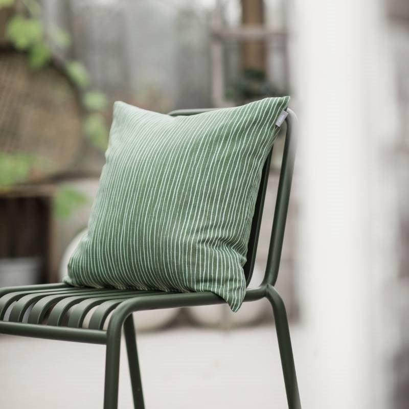 Stripe Cushion Cover 47cm in green