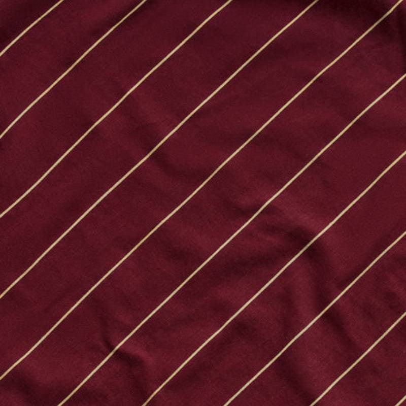 Striped Fitted Sheet in wine