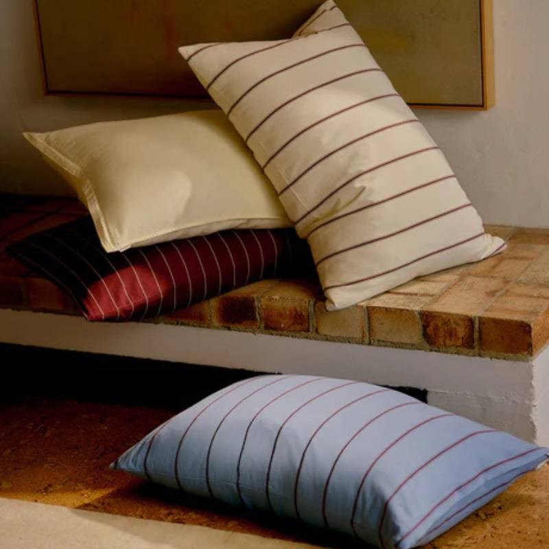 Striped Pillowcase Pair in chamomile