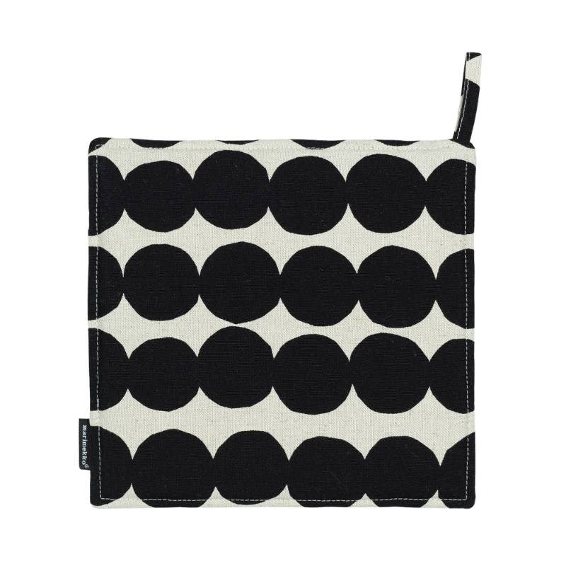 Rasymatto Pot holder in linen, black