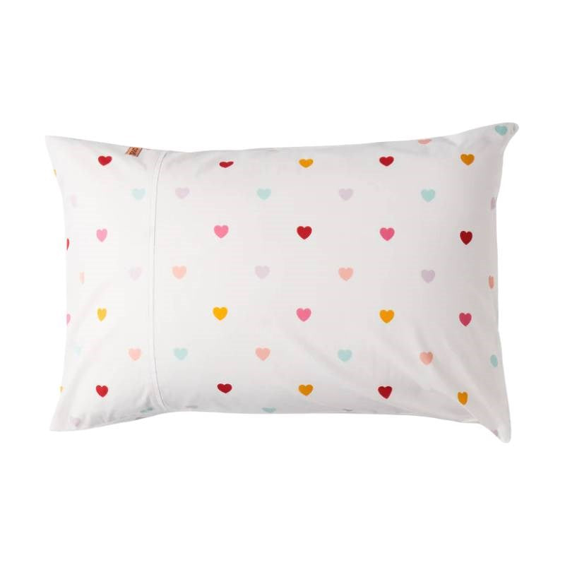 I Heart You Organic Cotton Pillowcase Pair