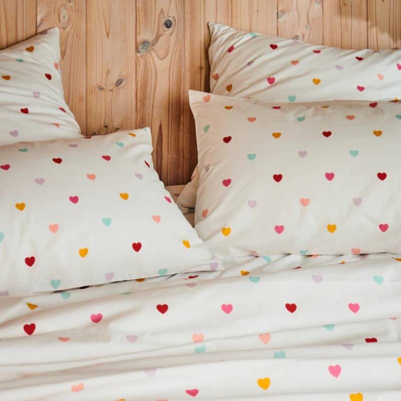 I Heart You Organic Cotton Pillowcase Pair
