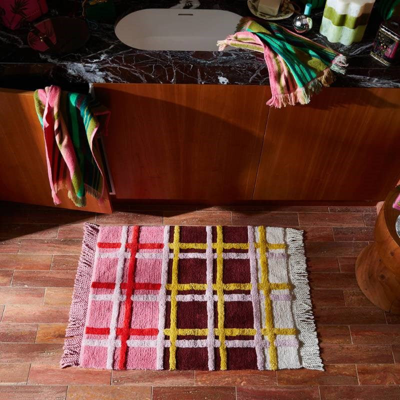 Karina Bath Mat in rosewood