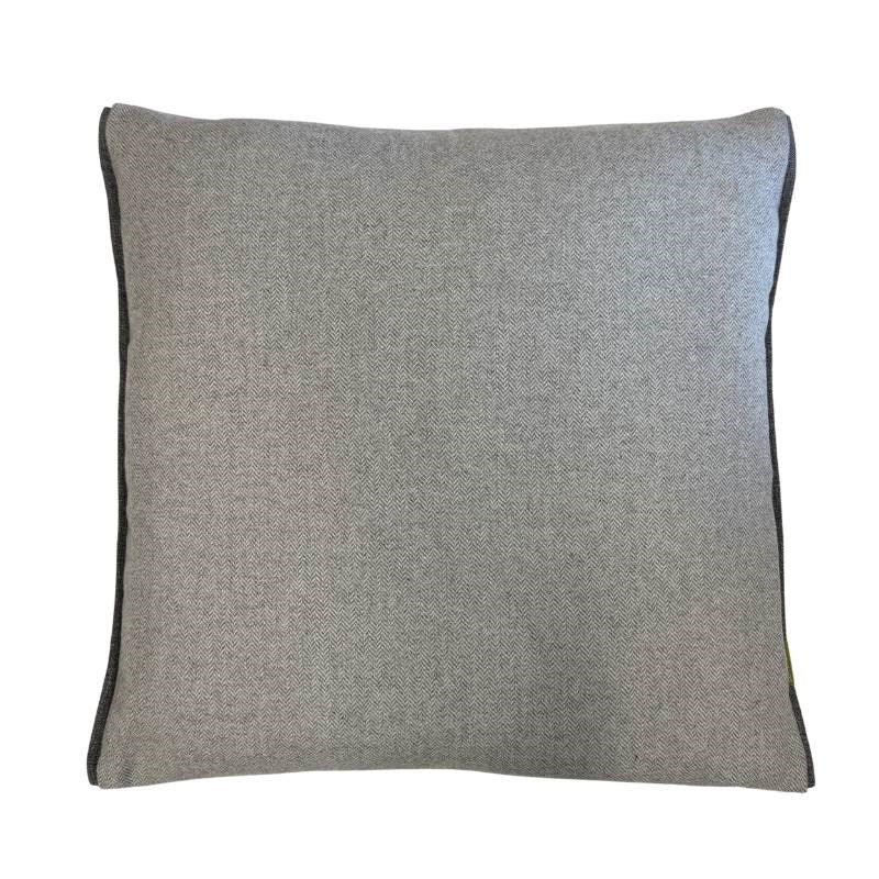 Poole Edge Cushion Cover 50cm in grey, candy and charcoal