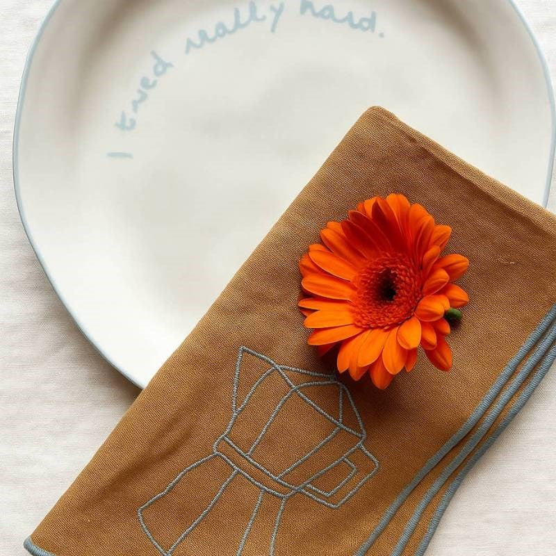 Plate, 20.5cm, "I tried really hard"