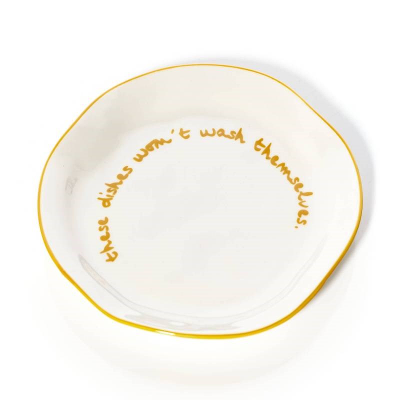 Plate, 20.5cm, "These dishes won't wash themselves"