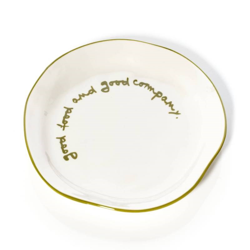 Plate, 20.5cm, "Good food and good company"