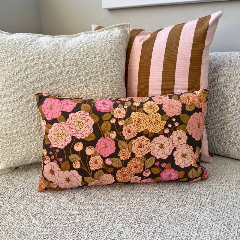 Camellia Garden Cotton Cushion Cover 50x30cm