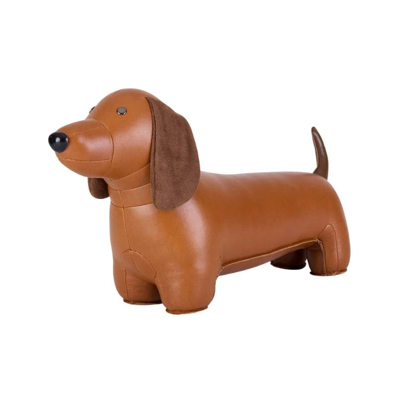 Classic Dachshund Doorstop in tan