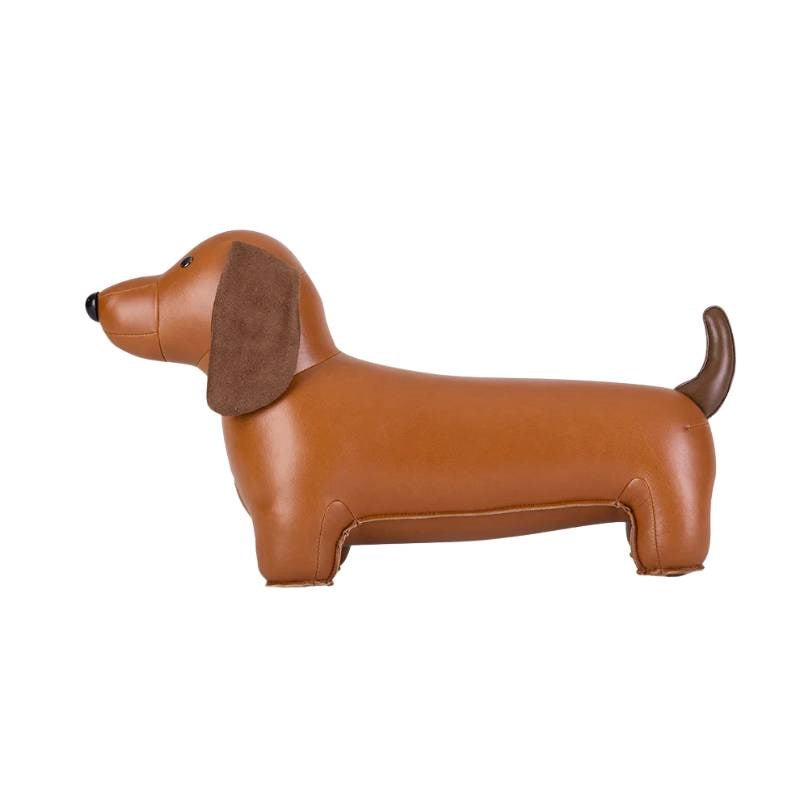 Classic Dachshund Doorstop in tan