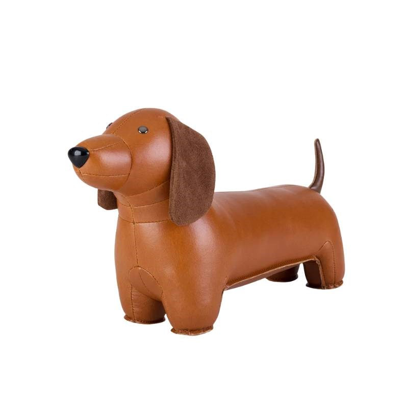 Classic Dachshund Bookend in tan