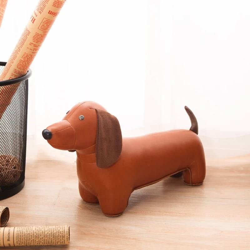 Classic Dachshund Bookend in tan
