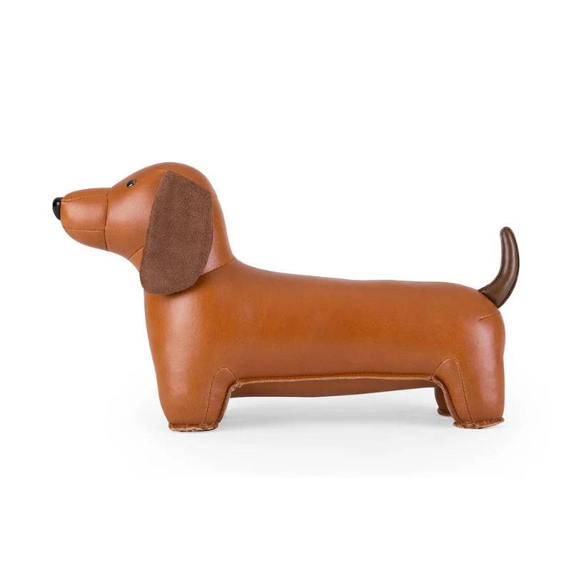 Classic Dachshund Bookend in tan